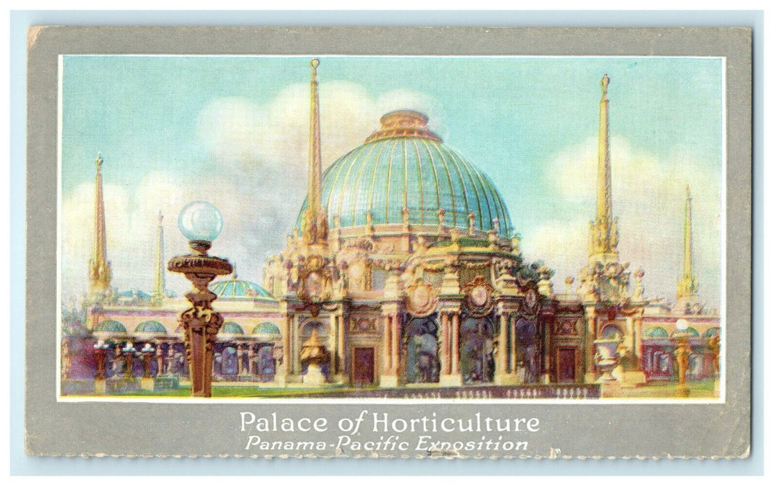 1915 Palace of Horticulture Panama-Pacific Exposition Antique Postcard