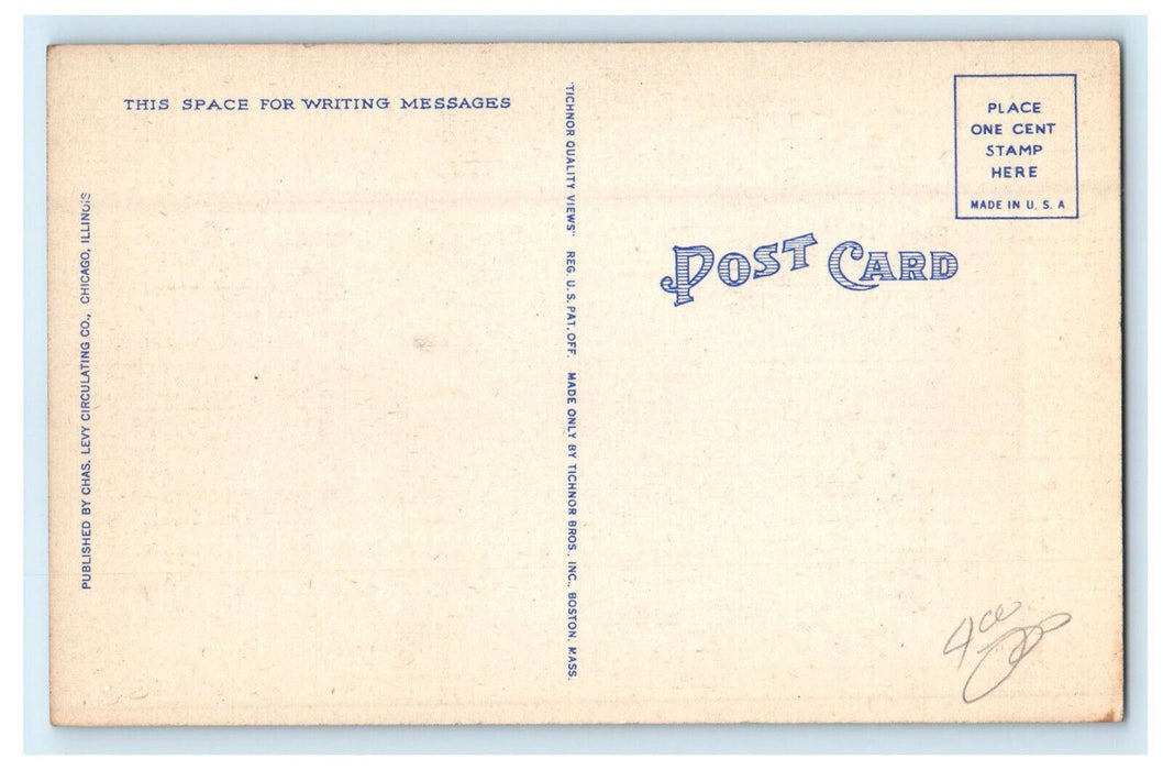 c1940s Boat Harbor, Jackson Park, Chicago Illinois IL Unposted Postcard