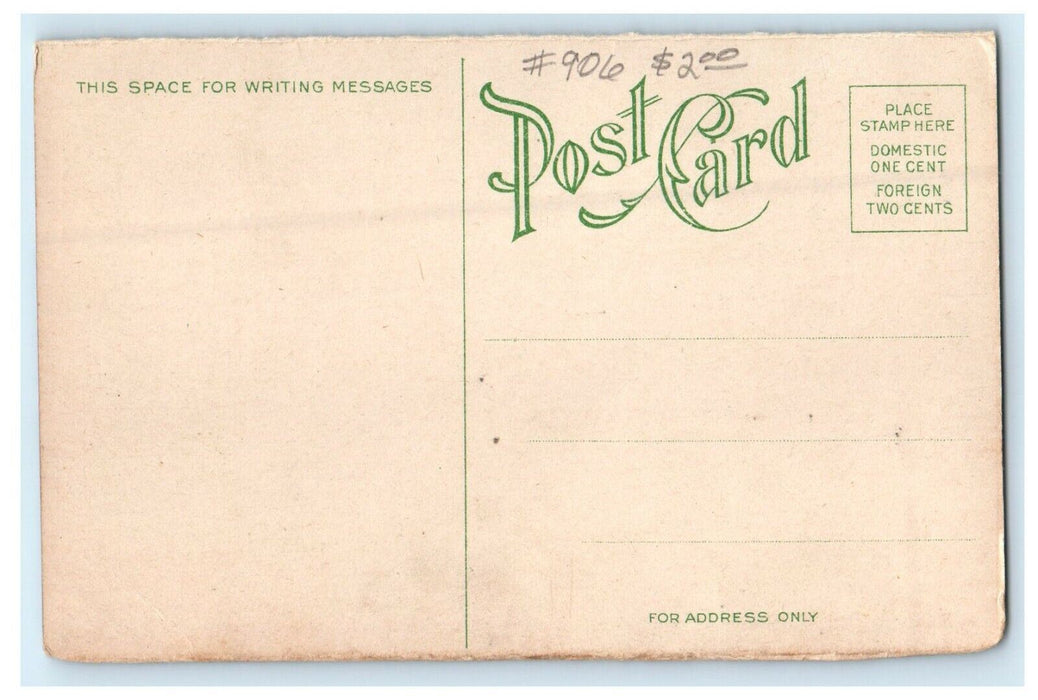 c1910's Seven Church Spires Des Moines Iowa IA Posted Antique Postcard