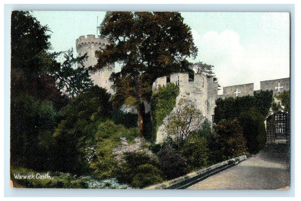 c1910's Warwick Castle England United Kingdom UK Antique Postcard
