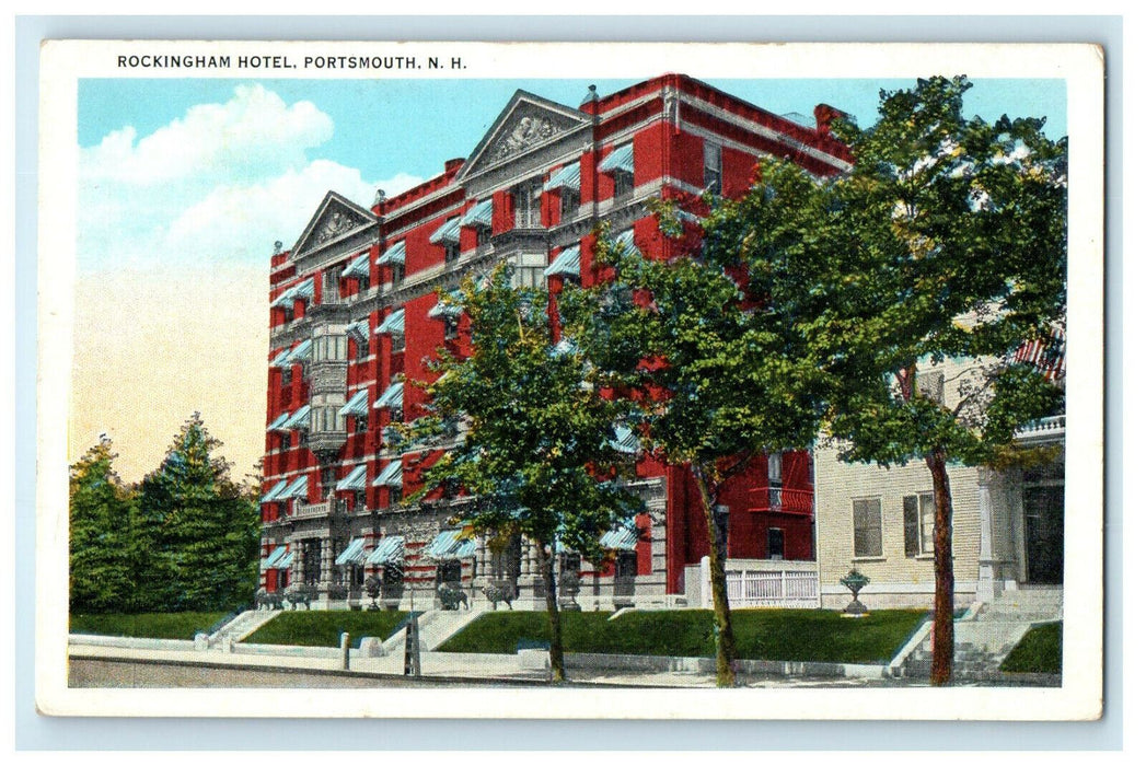 c1920s Rockingham Hotel Portsmouth New Hampshire NH Unposted Postcard