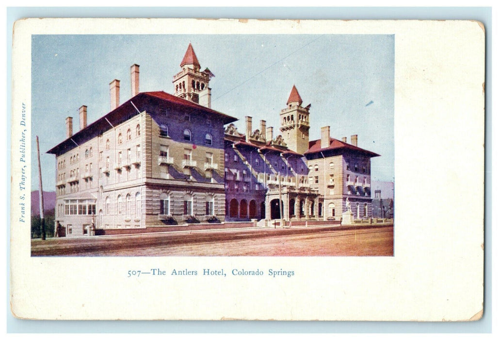 c1905 The Antlers Hotel Colorado Springs CO Unposted Antique Postcard