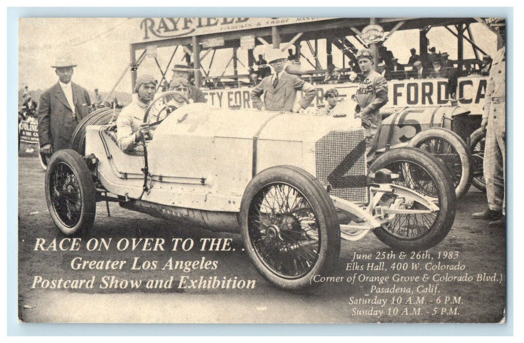 c1980s Greater Los Angeles Postcard Show and Exhibition Advertising Postcard