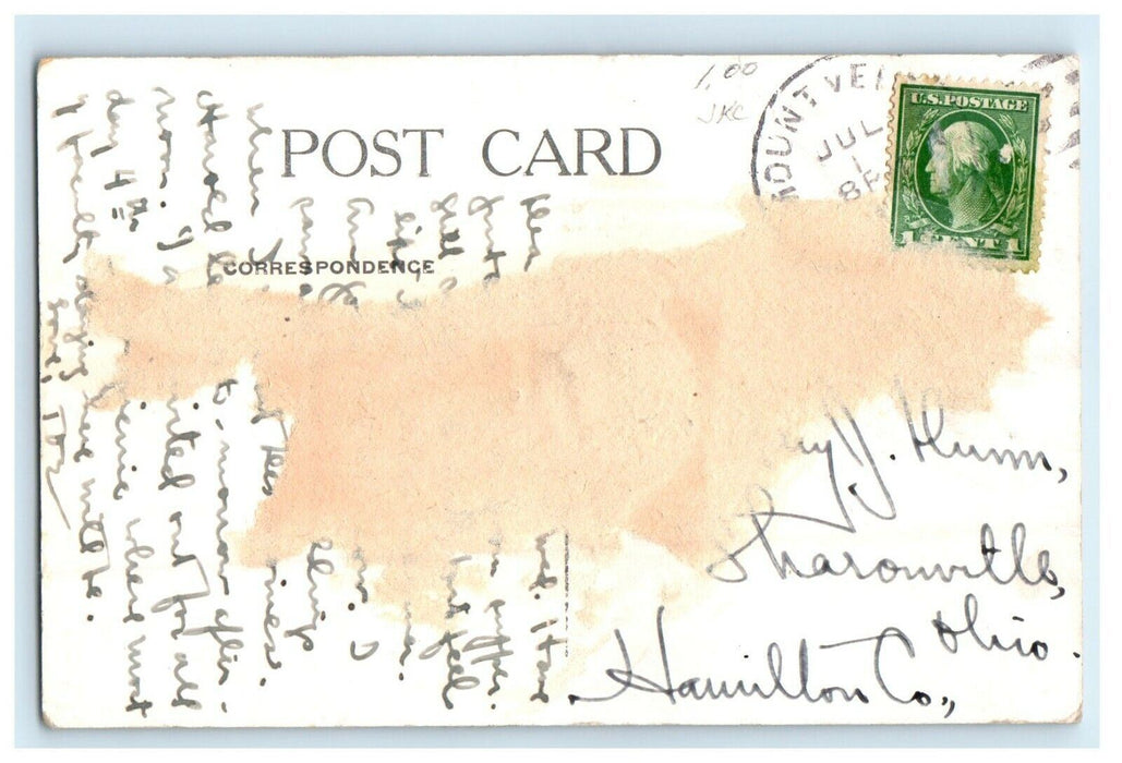 c1910's Polk Country Court House Des Moines Iowa IA Posted Antique Postcard