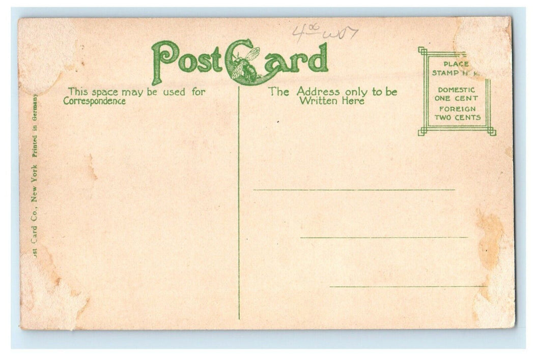 c1910's Public Library Horse And Buggy Kalamazoo Michigan MI Antique Postcard