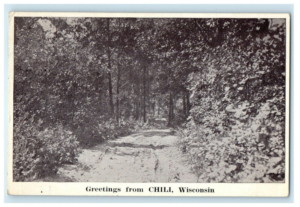 c1940s Greetings from Chili Wisconsin WI Posted Vintage Postcard