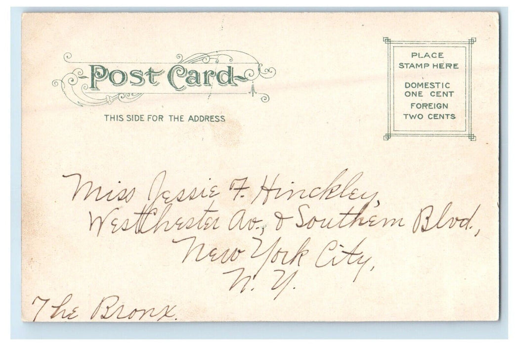 c1905 Giant Tomb Street View Bicycle Horse And Buggy New York NY Postcard