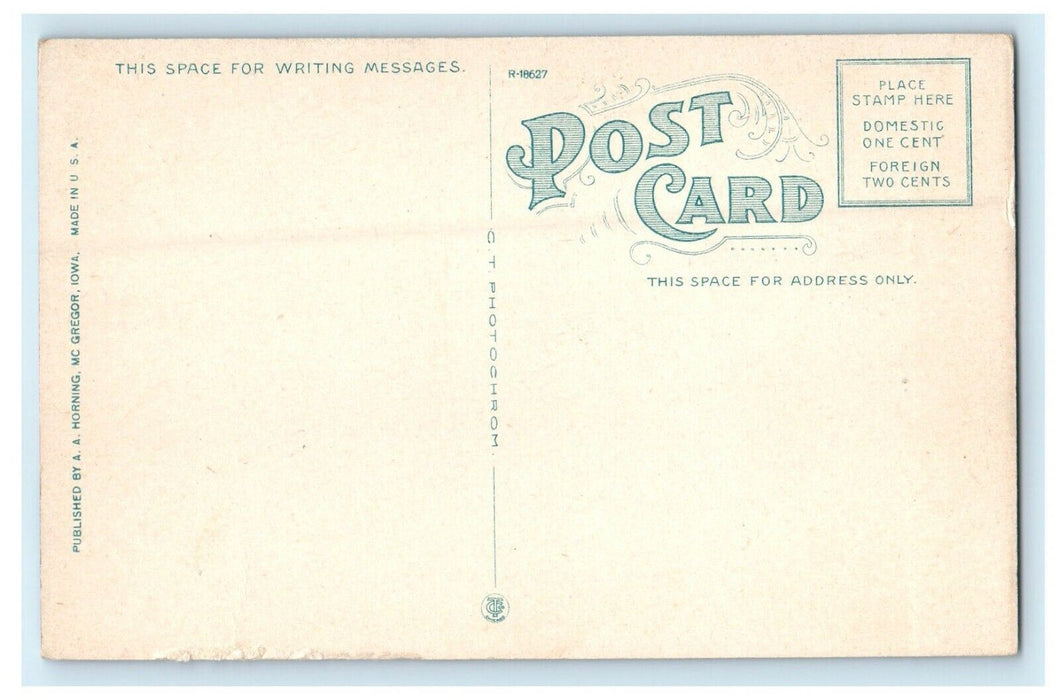 c1920's 1st Division Campion College Prairie Du Chien Wisconsin WI Postcard