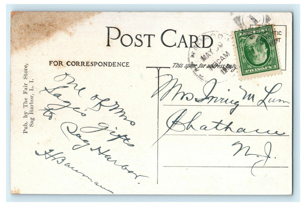 1910 Pierson High School Sag Harbor Long Island New York NY Postcard