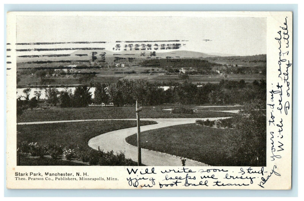 1905 Stark Park Manchester New Hampshire NH Posted Antique Postcard