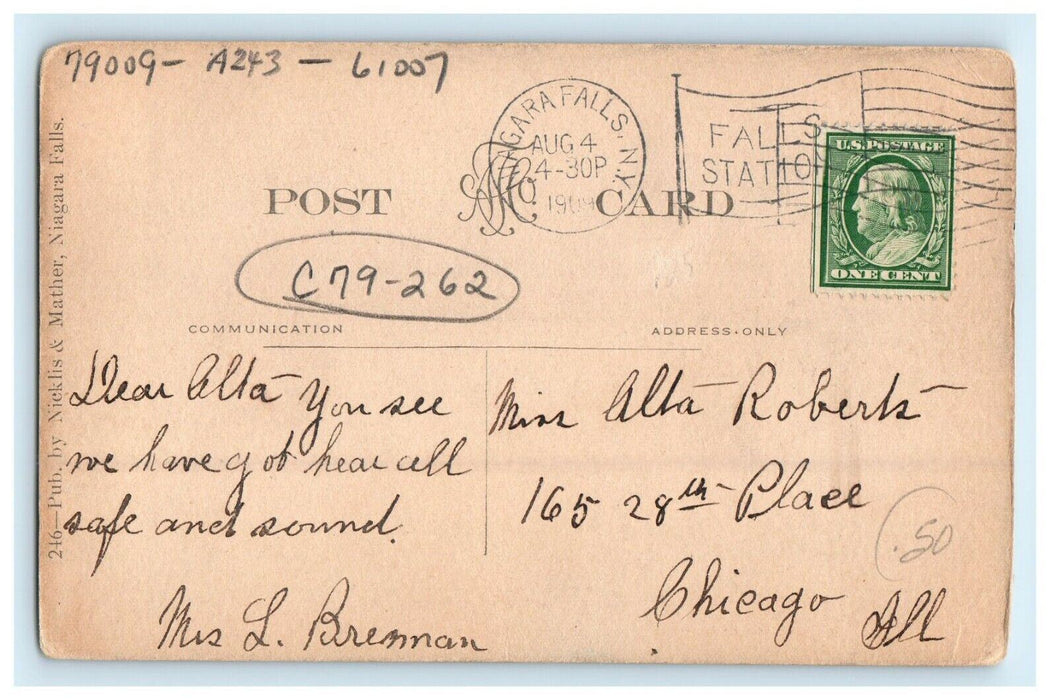 1909 Memorial Hospital Louise Memorial Niagara Falls New York NY Postcard
