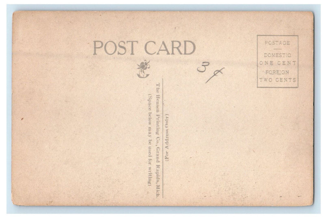 c1910 Boats, Boat Landing, Rome City Indiana IN Unposted Antique Postcard