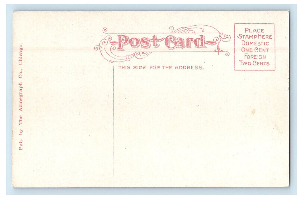 c1910 Michigan Central Railroad Shops Michigan City Indiana IN Postcard