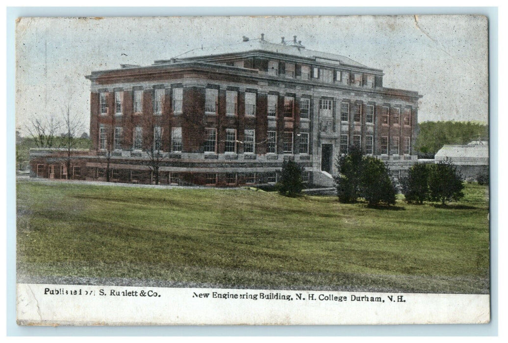 1918 New Engineering Building New Hampshire College Durham NH Postcard