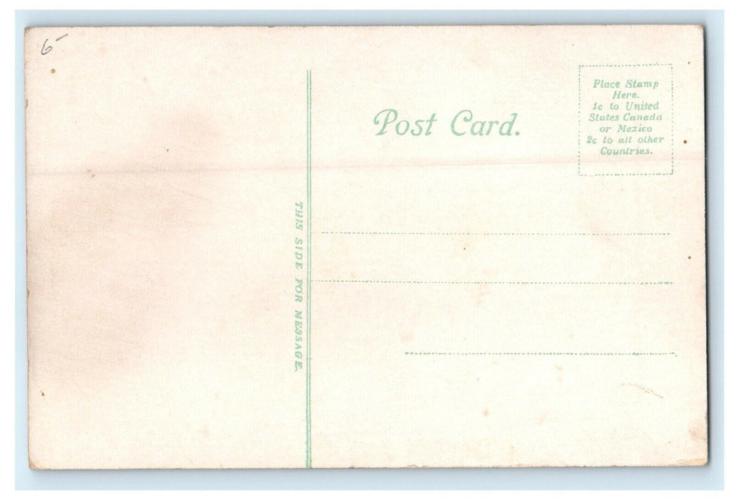 1911 Main Street Looking South, Worcester Massachusetts MA Antique Postcard