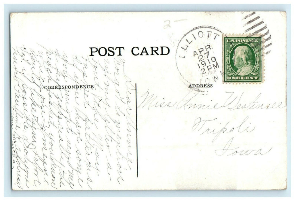 1910 Soldiers And Sailors Monument Des Moines Iowa IA Posted Antique Postcard