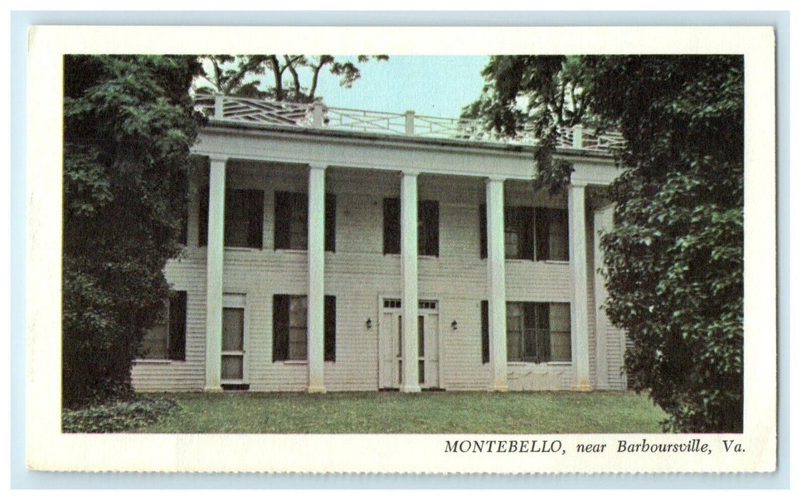 c1960's Montebello Near Barboursville Virginia VA Unposted Vintage Postcard