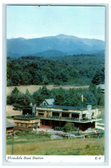 1948 Skimobile Base Station Mt. Cranmore North Conway New Hampshire NH Postcard