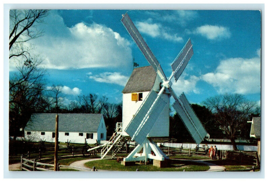 c1960's View Of Robinson Windmill Williamsburg Virginia VA Vintage Postcard