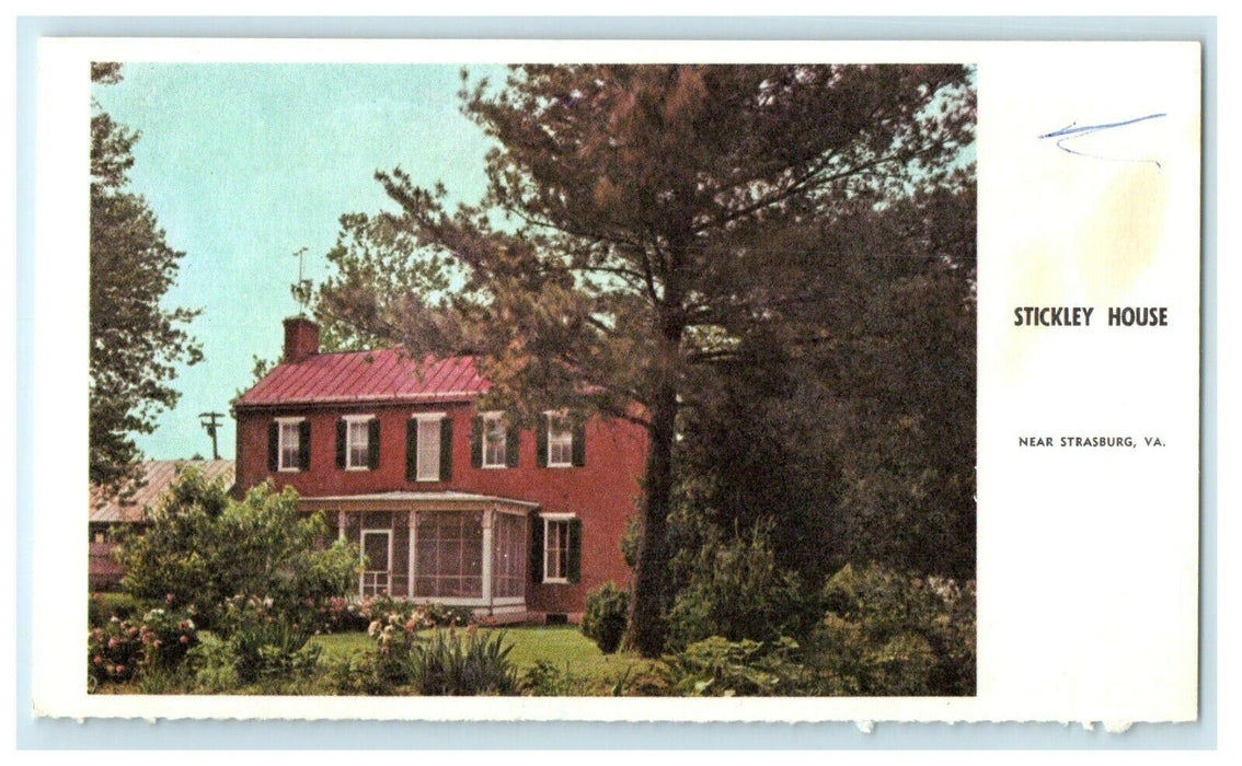 c1960's Sticky House Near Strasburg Virginia VA Vintage Postcard