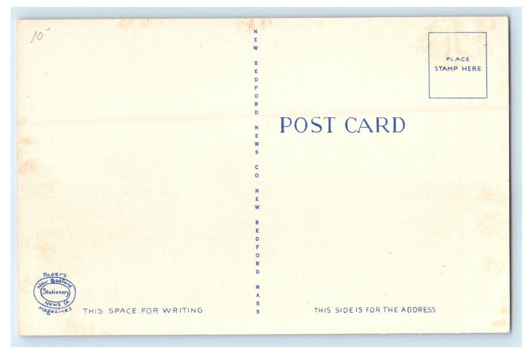 1930 Nobska Light, Woods Hole Massachusetts MA Antique Unposted Postcard