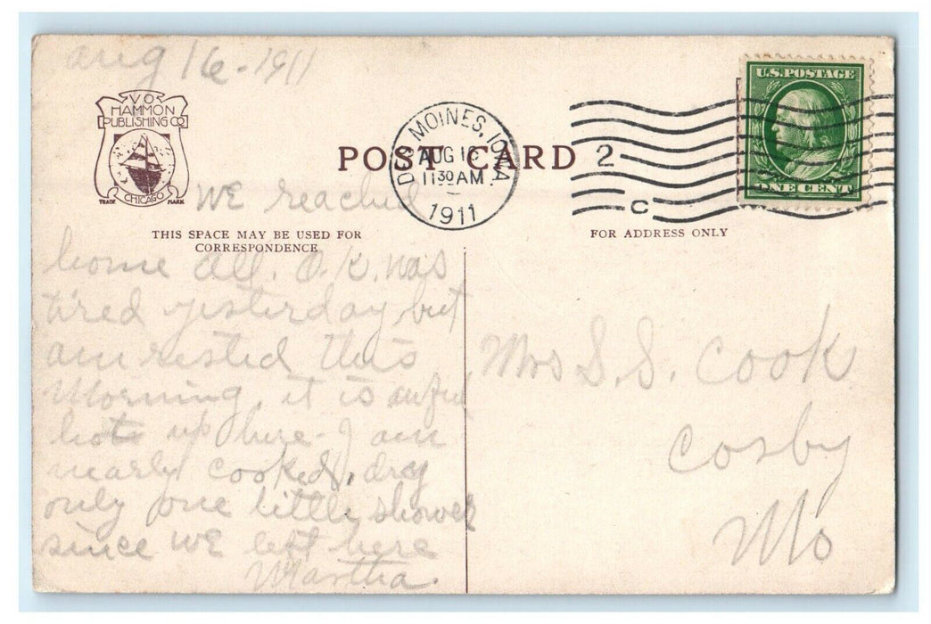 1911 View Of Strathmore Terrace Minneapolis Michigan MI Posted Antique Postcard