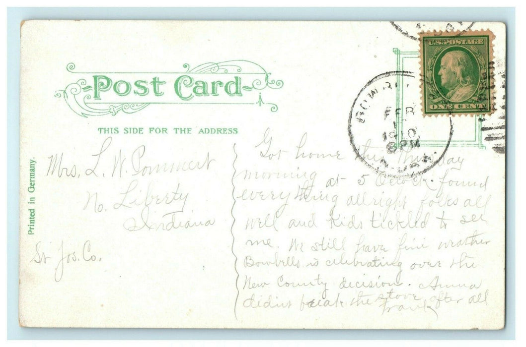 Indian Mounds Mississippi River St. Paul Minnesota 1910 Antique Postcard