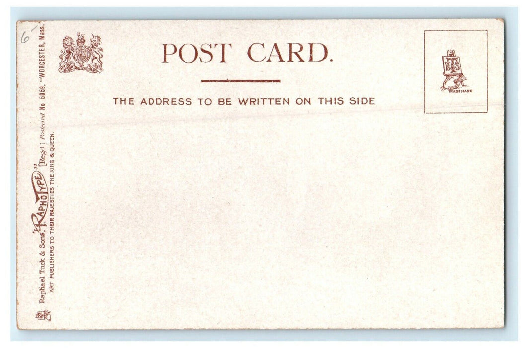 1906 State Armory and Women's Club, Worcester Massachusetts MA Tuck Postcard