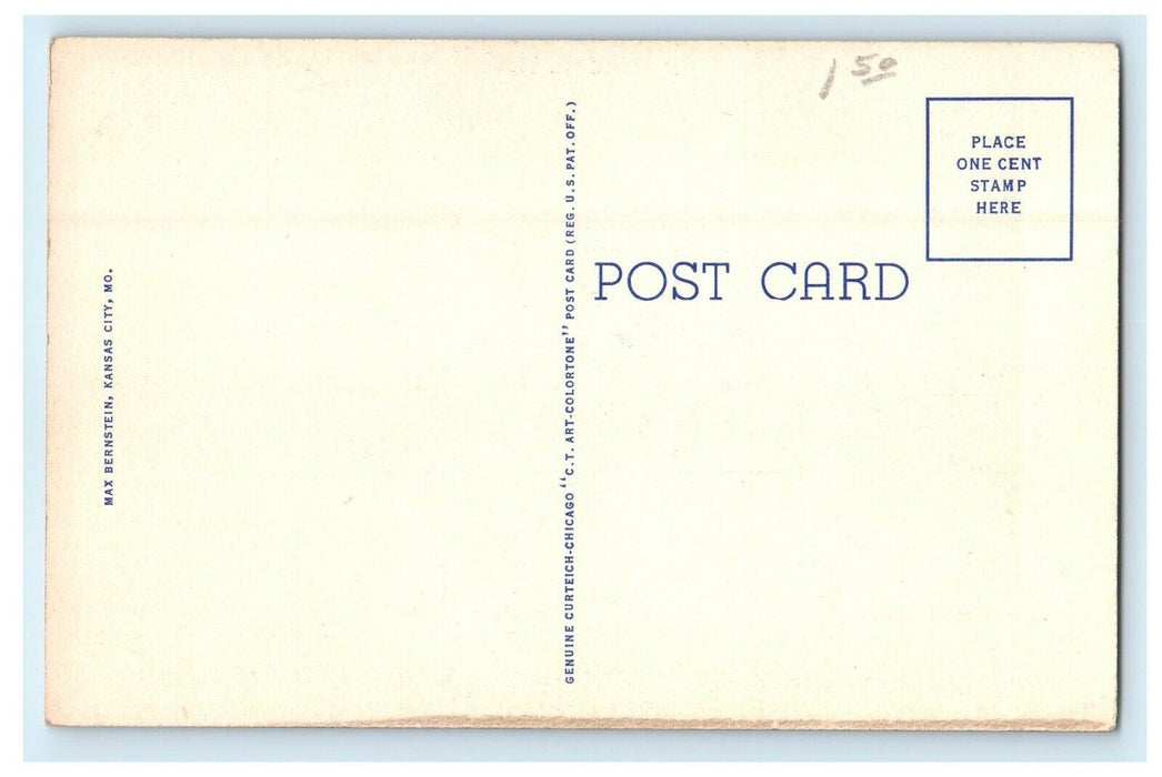 c1940's Country Club Plaza 47th And Mill Creek Boulevard Kansas City MO Postcard