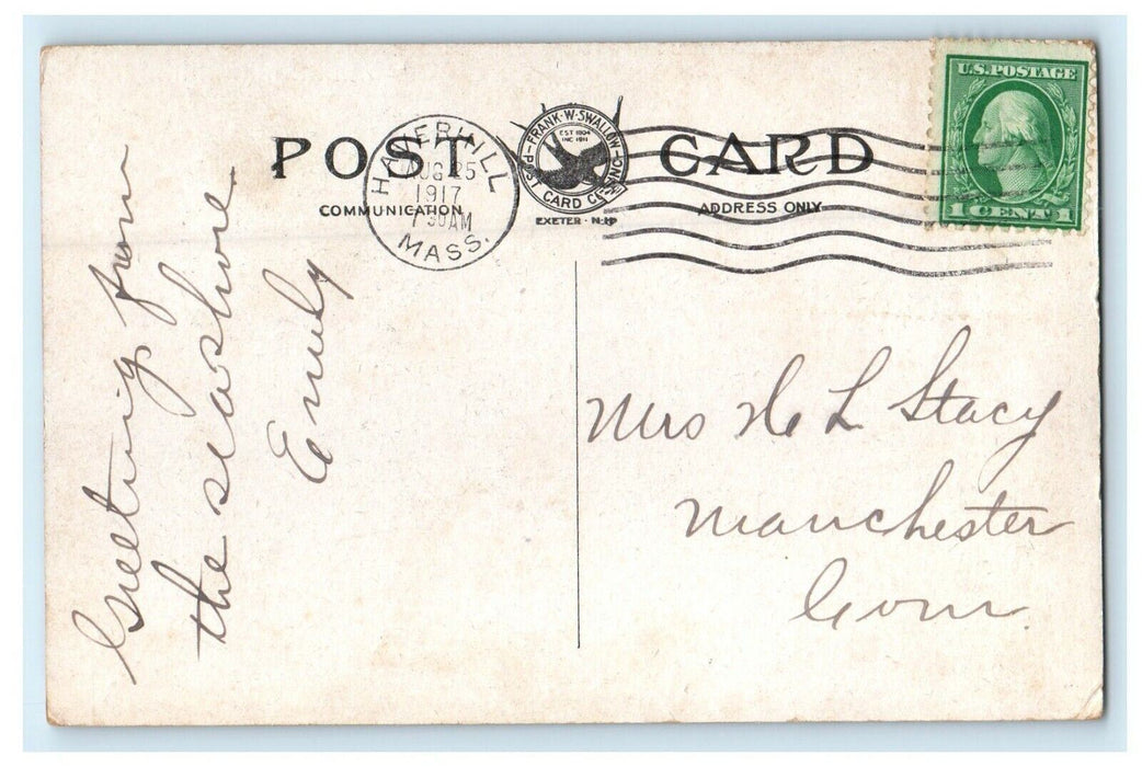 1917 Nubble Island York Beach Cape Neddick Maine ME Antique Posted Postcard