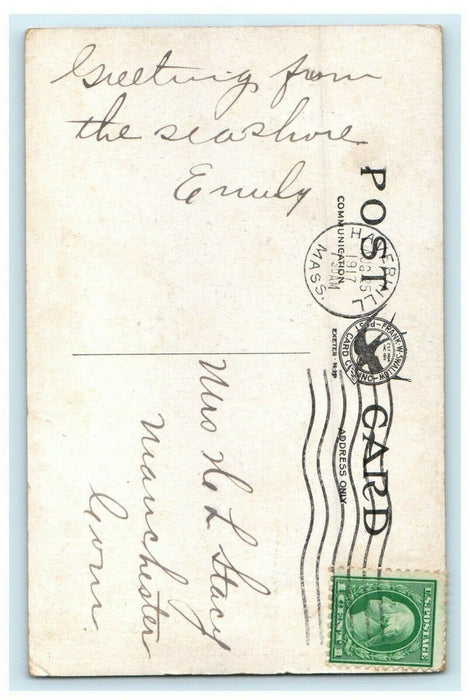 1917 Nubble Island York Beach Cape Neddick Maine ME Antique Posted Postcard