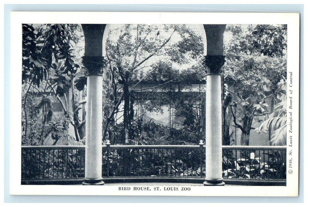 c1940's Birds House St. Louis Zoo Missouri MO Unposted Vintage Postcard