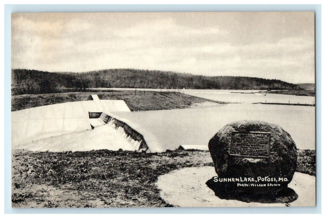 c1940's View Of Sunnenlake Potosi Missouri MO Unposted Vintage Postcard