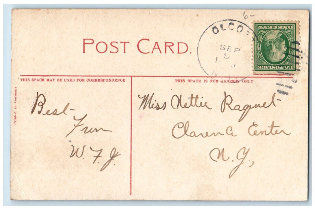 1909 View Of Boat House Olcott Beach New York NY Posted Antique Postcard