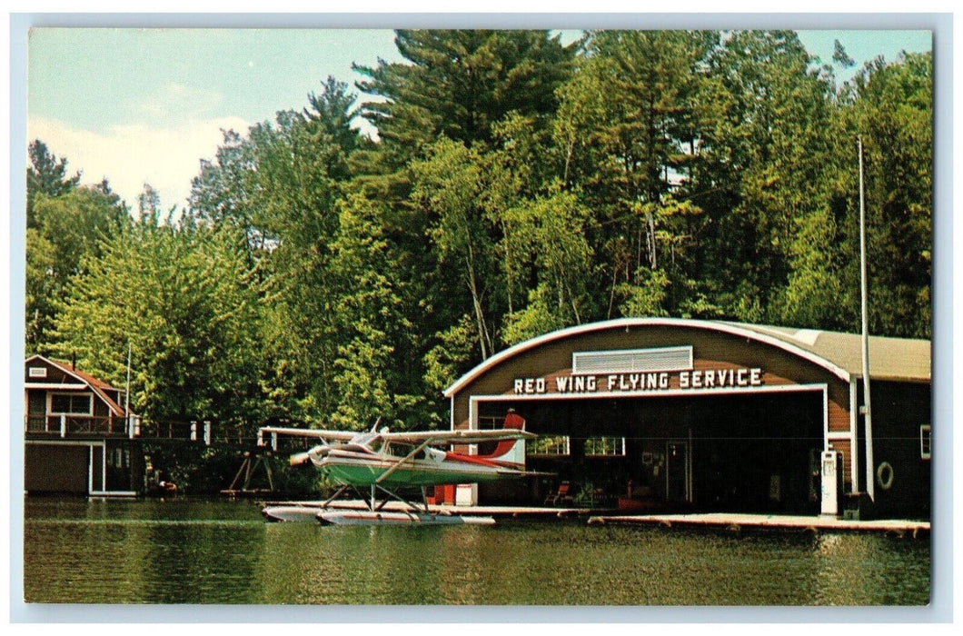 Red Wing Flying Services Private Plaine Port Carlington Ontario Canada Postcard