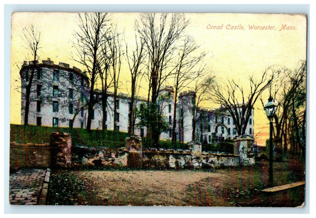 1910 Oread Castle, Worcester, Massachusetts MA Antique Posted Postcard