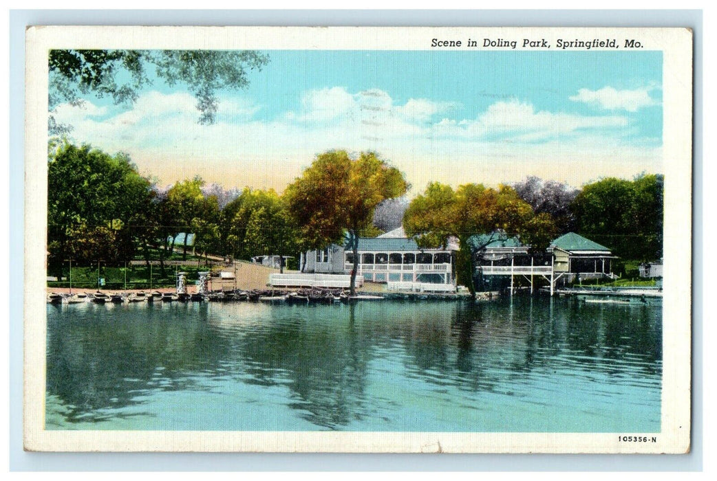 1948 Scene In Doling Park Springfield Missouri MO Posted Vintage Postcard