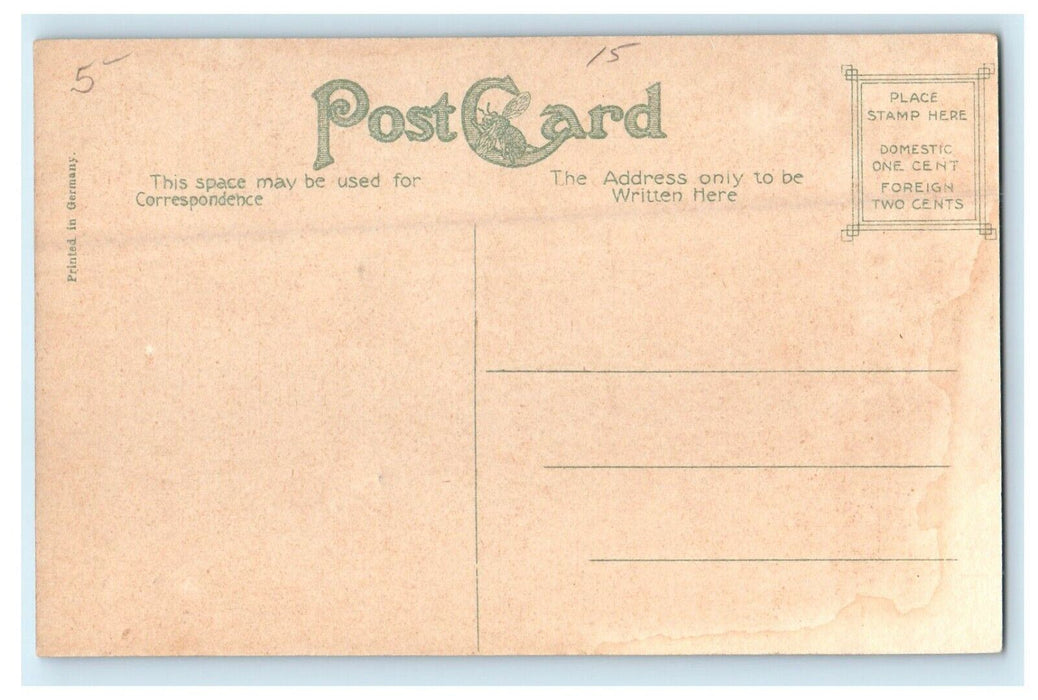 1907 First Baptist Church, Woburn Massachusetts MA Antique Unposted Postcard