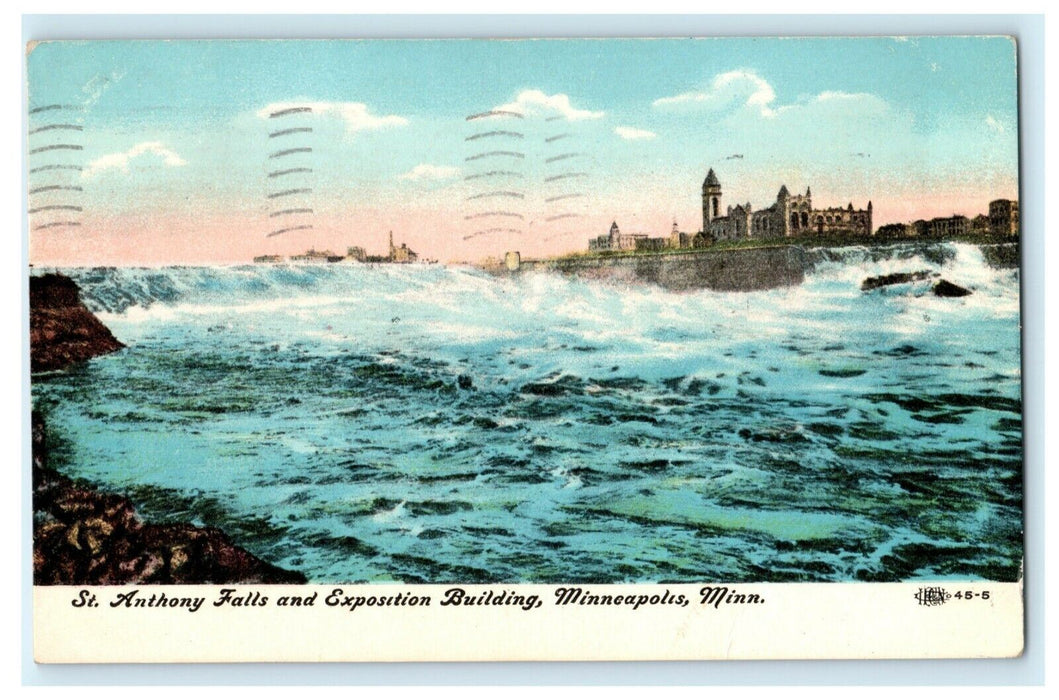 St. Anthony Falls Exposition Building Minneapolis 1909 Antique Postcard