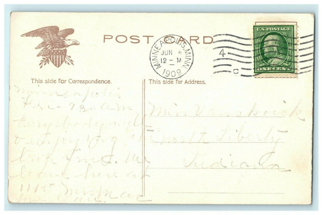 St. Anthony Falls Exposition Building Minneapolis 1909 Antique Postcard