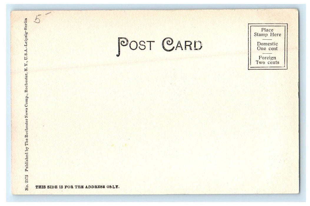 1905 Interior of St. Paul's Church, Worcester Massachusetts MA Antique Postcard
