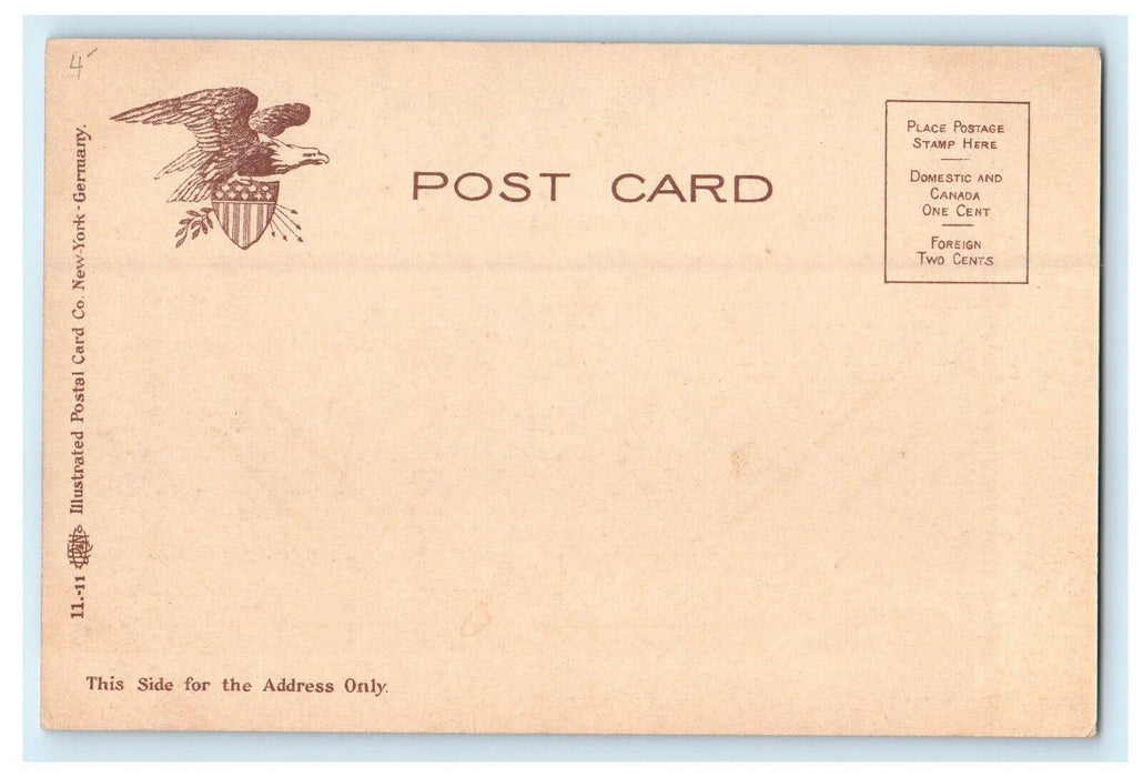 1905 Court House Front, Worcester, Massachusetts MA Antique Unposted Postcard