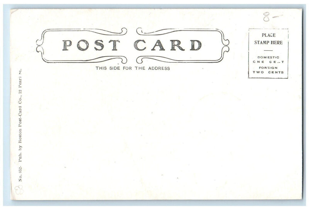 c1905 Lakeport New Hampshire Station and Baptist Church Antique Postcard