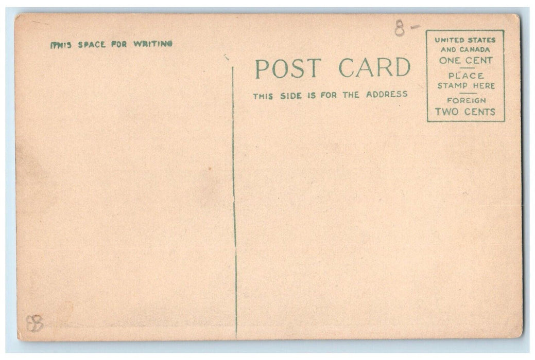 c1920's Horse Car, Railway Station Brockton Massachusetts MA Unposted Postcard