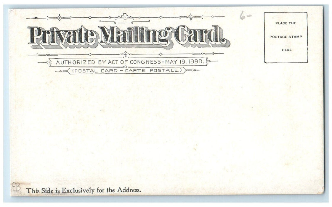 c1900's Union Station N.Y.N.H.&H. Railroad Providence RI PMC Postcard