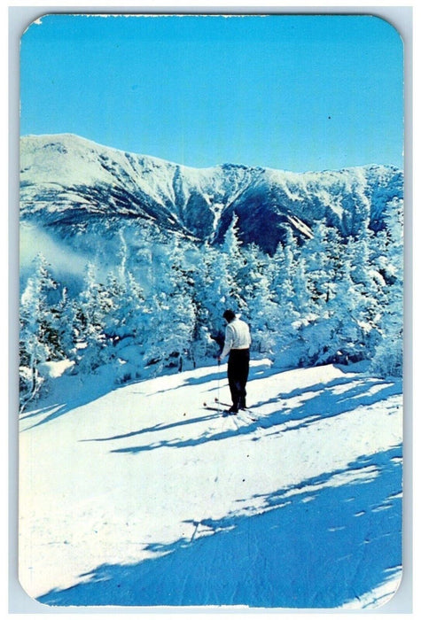 c1960's Skiing On The Tram Tail Cannon Mount New Hampshire NH Postcard