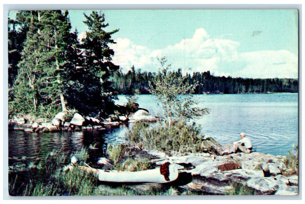 1962 Clarke and Crombie Camps, Nestor falls Ontario Canada Posted Postcard