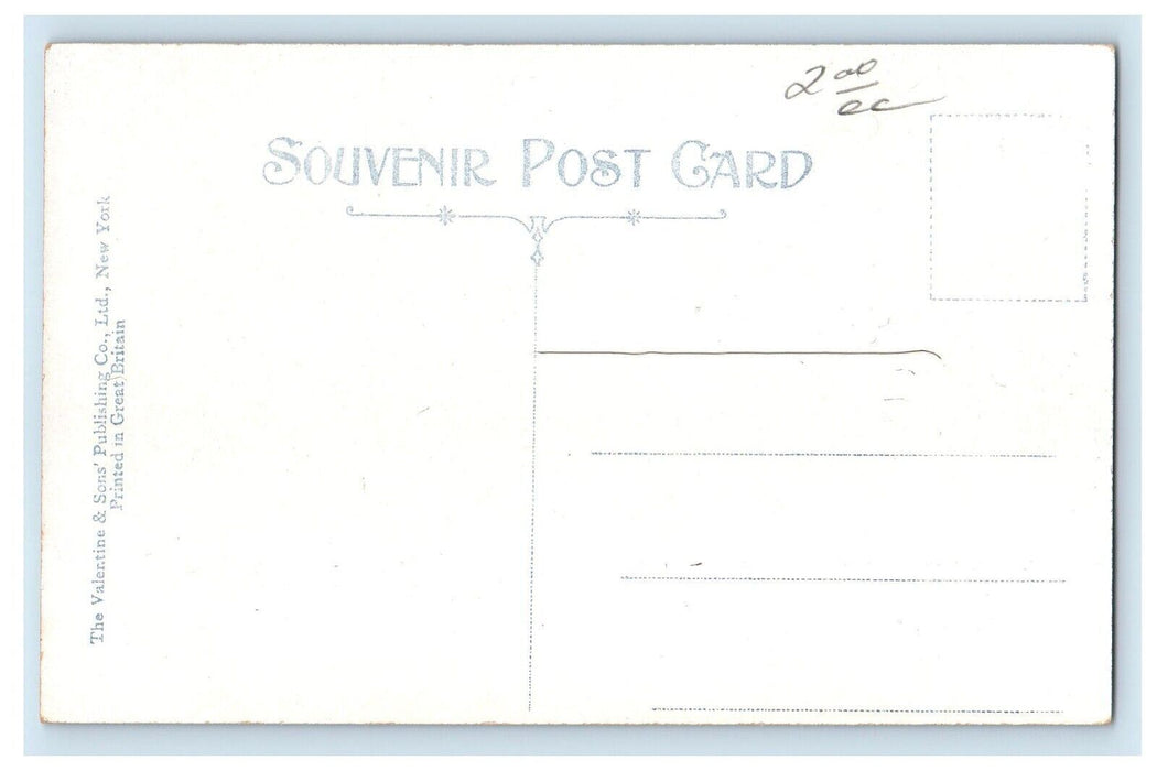 c1910's Greene Monument & Bank Buildings Moon Savannah Georgia GA Postcard