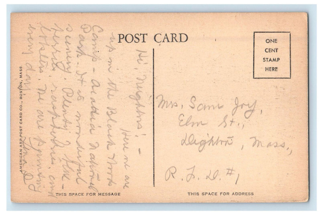 c1910s Maine Hall and Winthrop Hall, Bowdoin College, Brunswick ME Postcard