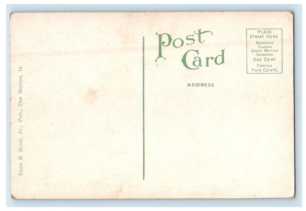 c1910 Home of Successful Farming Publishing Company Des Moines IA Postcard
